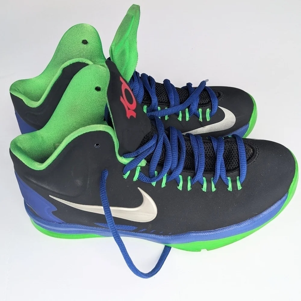Nike KD 5 GS 'Black Poison Green Hyper Blue Sneakers